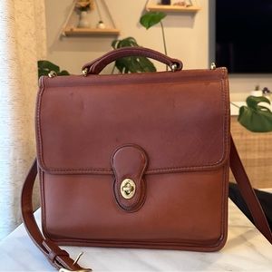 Vintage Coach Willis #9927 Crossbody British Tan Bag Purse